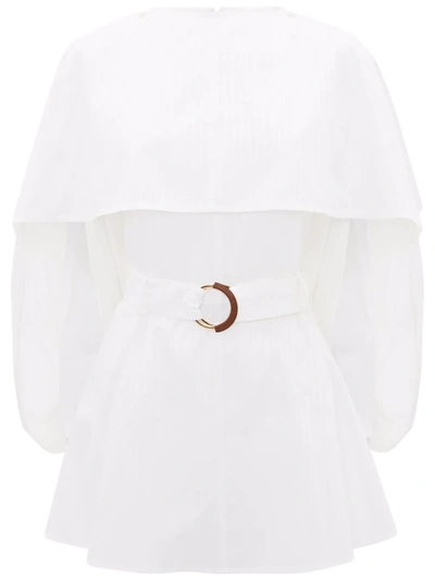 Shop Jw Anderson Layered Belted Blouse In White