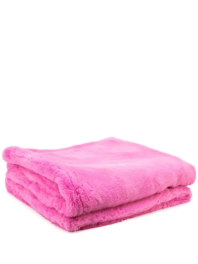 Shop Apparis Brady Faux-fur Blanket In Pink