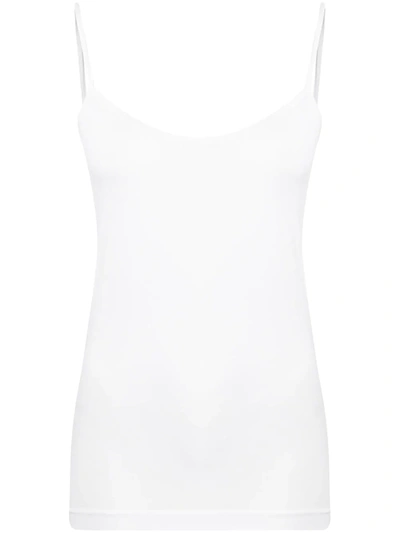 Wolford Aurora Hawaii White Jersey Camisole Top In White