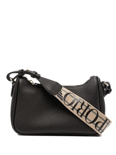 Shop Emporio Armani Logo-print Crossbody Bag In Black