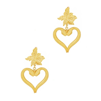 Shop Natia X Lako 24kt Gold-plated Drop Earrings