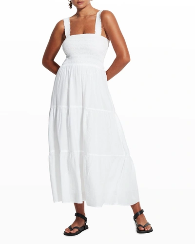 Shop Seafolly Beach House Maxi Dress In White
