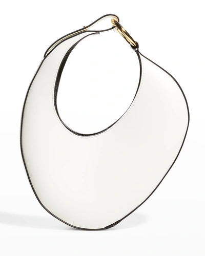 Carolina Santo Domingo Ostra Micro Leather Top-handle Shoulder Bag In  Off-white | ModeSens