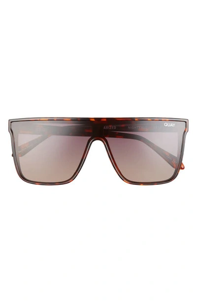 Shop Quay Night Fall 52mm Gradient Flat Top Sunglasses In Tort / Brown