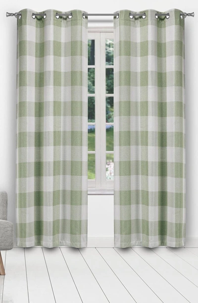 Shop Duck River Textile Aaron Buffalo Plaid Checkered Curtains In Sage