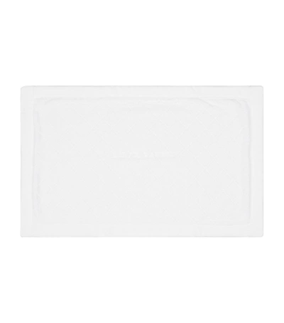 Shop Ralph Lauren Clavenue Bath Mat (50cm X 80cm) In White