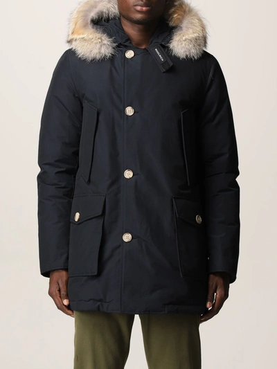 Shop Woolrich Jacket  Men Color Blue