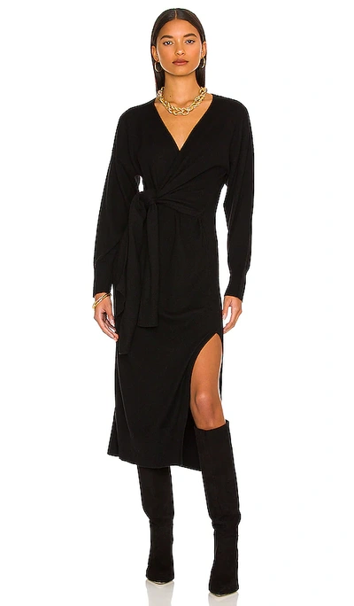 Shop Jonathan Simkhai Skyla Wrap Dress In Black