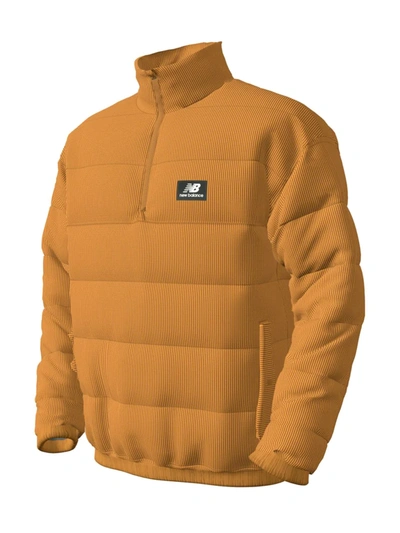 Shop New Balance Men's Winterized Anorak Jacket In Wheat