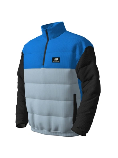 Shop New Balance Men's Winterized Anorak Jacket In Blue