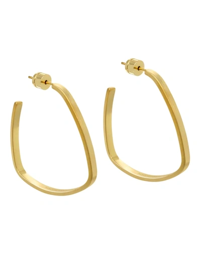 Shop Dean Davidson Women's 22k Gold-plated Small Square Hoop Earrings
