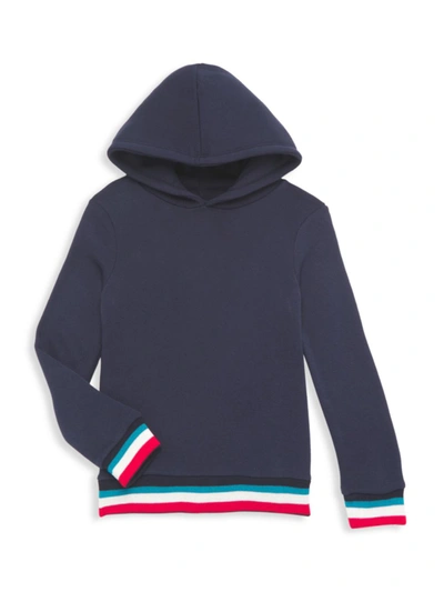 Shop Sol Angeles Little Boy's & Boy's Sol Flag French Terry Hoodie In Indigo