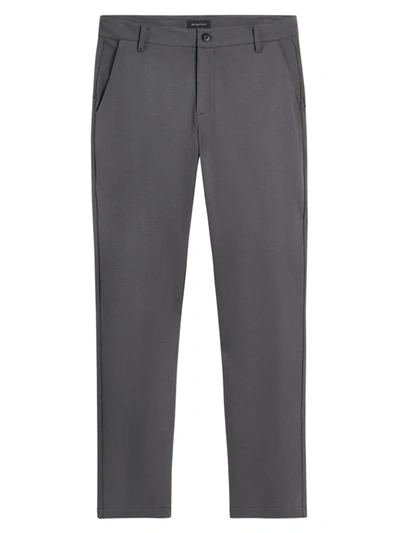 Shop Bugatchi Men's Slim-fit Knit Pants In Charcoal