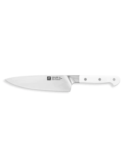 Shop Zwilling J.a. Henckels Pro Le Blanc 7-inch Slim Chef's Knife In White