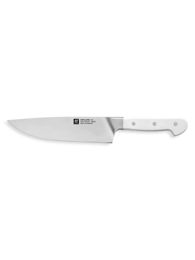 Shop Zwilling J.a. Henckels Pro Le Blanc 8-inch Chef's Knife In White