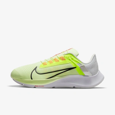 Shop Nike Air Zoom Pegasus 38 Flyease Men's Easy On/off Road Running Shoes In Barely Volt,volt,photon Dust,black