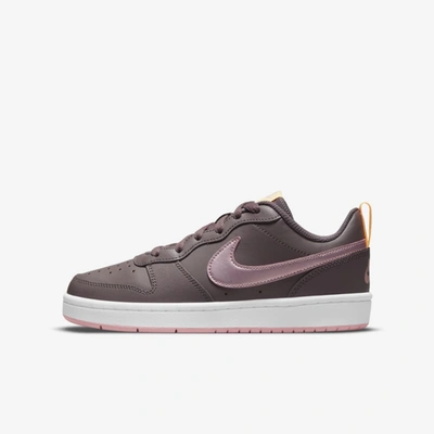 Nike Court Borough Low 2 Big Kids' Shoes In Violet Ore,melon Tint,pink Glaze