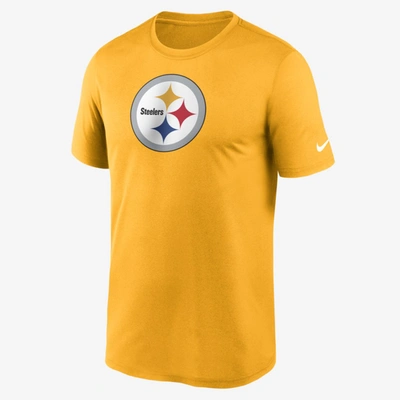 Shop Nike Men's Dri-fit Logo Legend (nfl Pittsburgh Steelers) T-shirt In Yellow