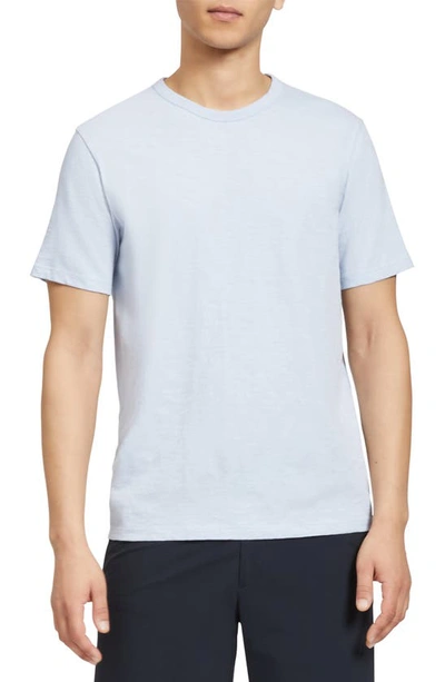 Shop Theory Cosmo Solid Crewneck T-shirt In Misty Blue