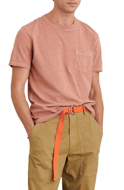 Shop Alex Mill Pocket T-shirt In Red Clay