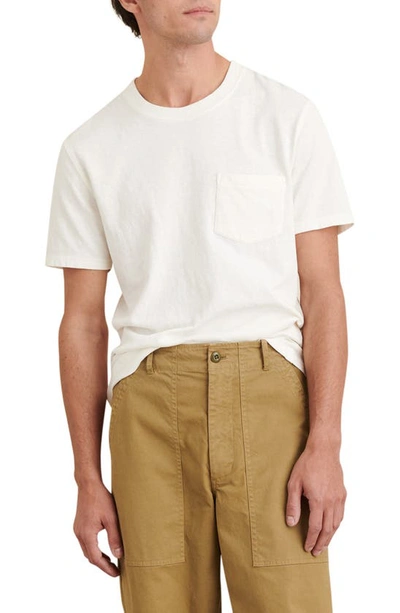 Shop Alex Mill Pocket T-shirt In Off White