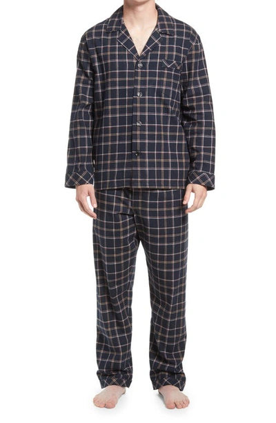 Shop Majestic Hearthside Flannel Pajamas In Black