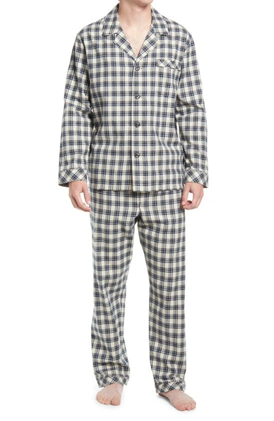 Shop Majestic Hearthside Flannel Pajamas In Jet Stream