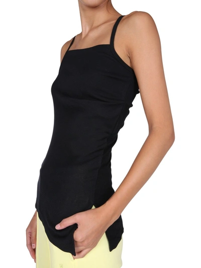 Shop Helmut Lang Asymmetric Top In Black