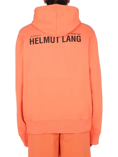 Shop Helmut Lang Hoodie In Orange