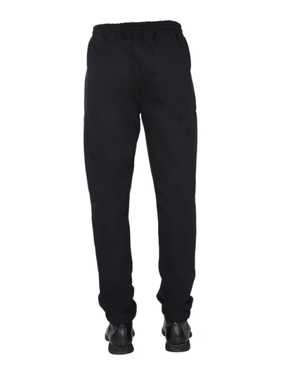 Shop Helmut Lang Jogging Pants With Logo Print In Black