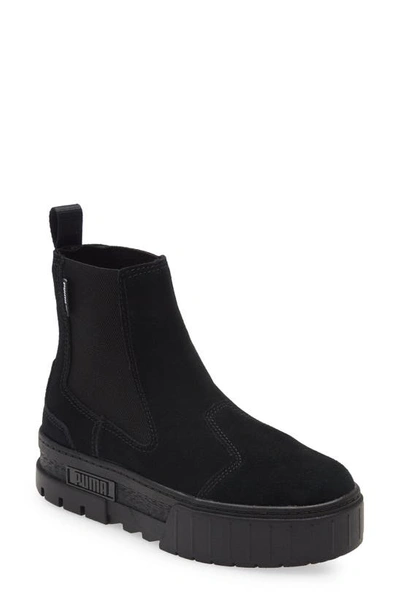 Shop Puma Mayze Infuse Chelsea Boot In  Black
