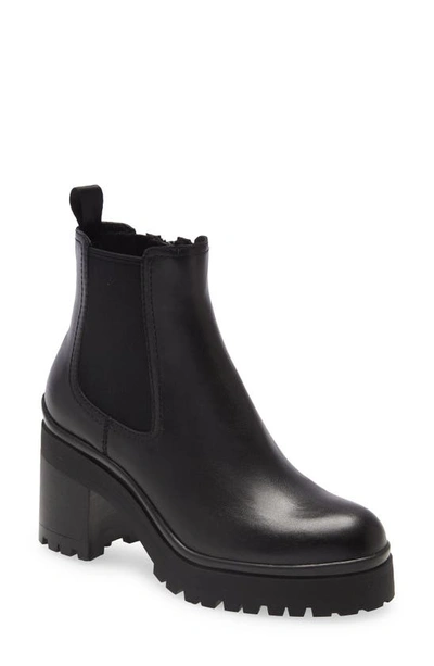 Shop Jeffrey Campbell Escob Platform Chelsea Boot In Black Leather