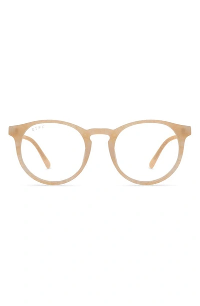 Diff Sawyer 48mm Round Optical Glasses In Citrine Pearl