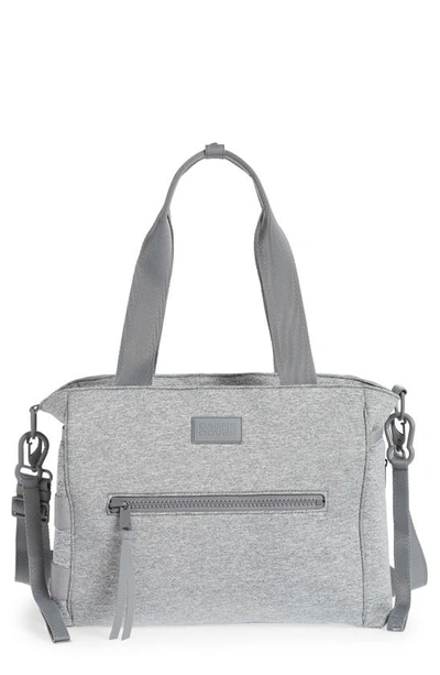 Shop Dagne Dover Large Wade Diaper Tote In Heather Grey