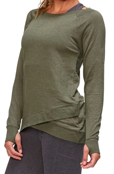 Shop Threads 4 Thought Leanna Feather Fleece Tunic In Ranger Green