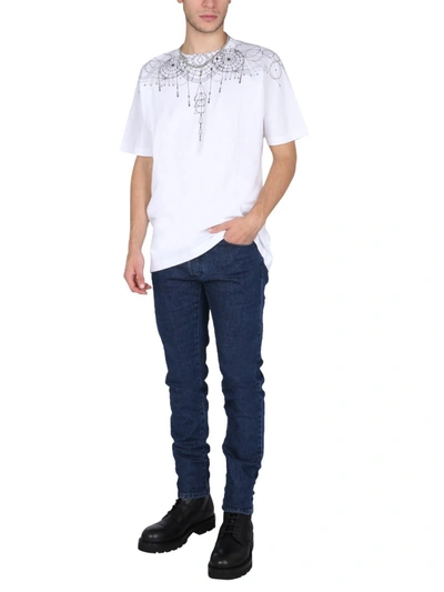 Shop Marcelo Burlon County Of Milan "astral Wings" T-shirt In White