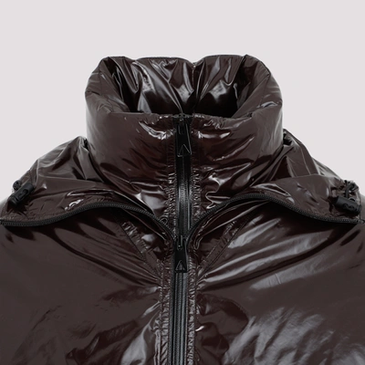 Shop Bottega Veneta Down Jacket Wintercoat In Brown