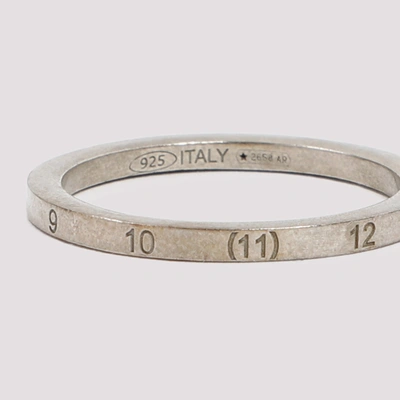 Shop Maison Margiela Silver Ring Jewellery In Metallic