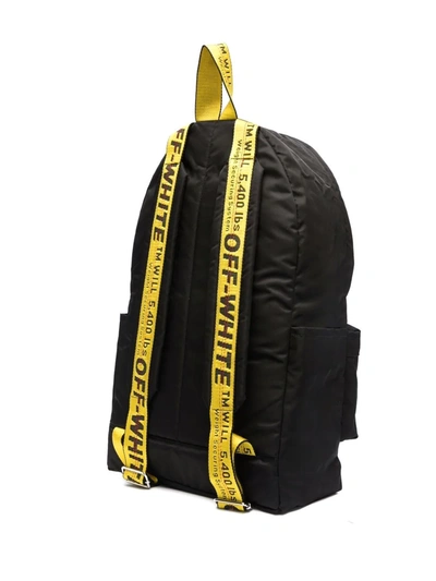 Shop Off-white Rubber Arrow Backpack Black Black In Mixed Colours