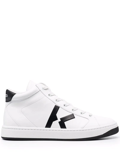 Shop Kenzo Kourt K High-top Sneakers In White