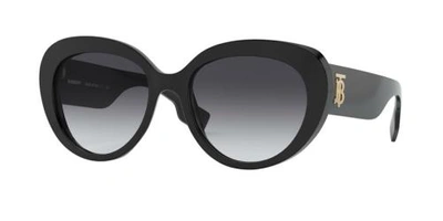 Shop Burberry Grey Gradient Cat Eye Ladies Sunglasses Be4298 30018g 54 In Black,grey