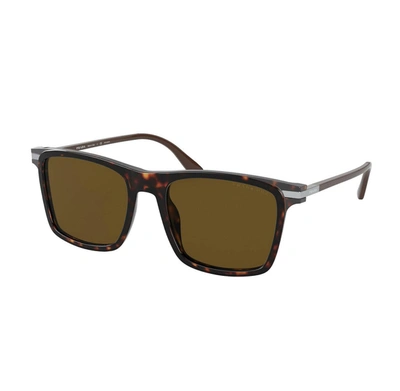 Shop Prada Brown Polarized Square Mens Sunglasses Pr 19xs 01a01d 54