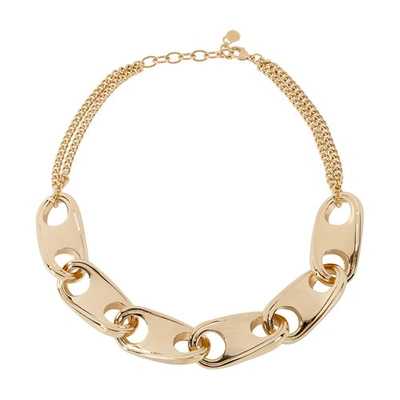 Shop Rabanne Wave Chain Necklace In P710