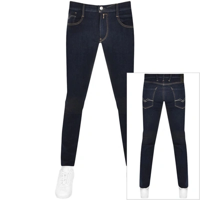 Replay Anbass Jeans Dark Wash Navy | ModeSens