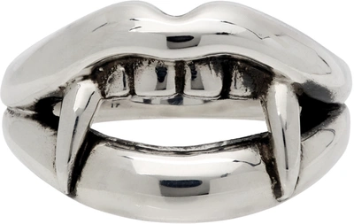 Yohji Yamamoto Vampire Fang Ring In Silver | ModeSens