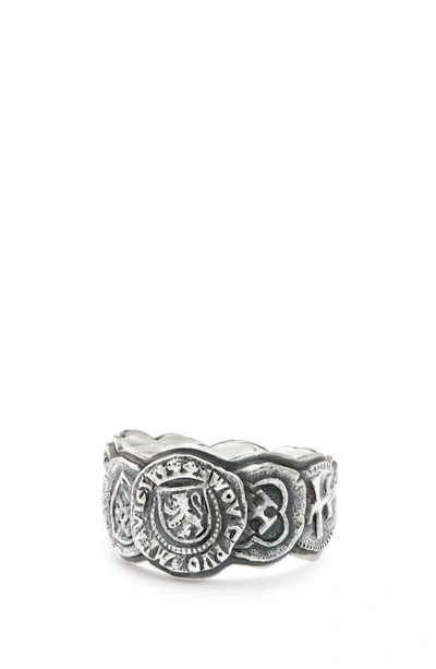 Shop David Yurman Shipwreck Coin Band Ring, 12mm In Silver