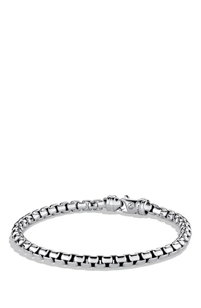Shop David Yurman Chain Large Link Box Chain Bracelet In Silver