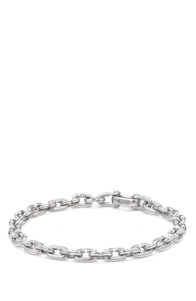 Shop David Yurman Narrow Chain Link Bracelet In Silver