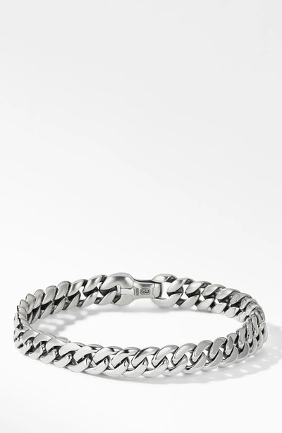 Shop David Yurman Curb Chain Bracelet, 8mm In Silver