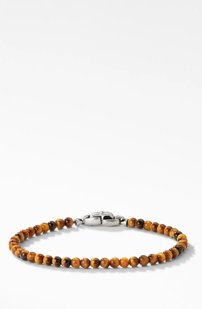 Shop David Yurman Spiritual Beads Bracelet In Tigers Eye